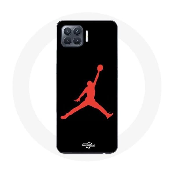 Coque - Michael Jordan - Oppo A93 - Rød - Blød - Logo Röd