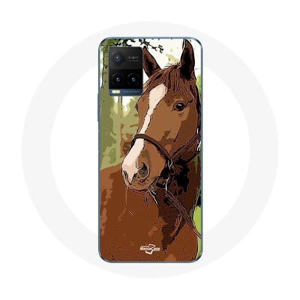 Coque för Vivo Y21s 2021 / Y21 2021 Quarter Horse Marron Hästkapplöpningshäst