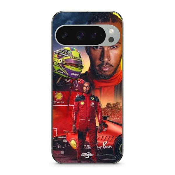 Coque - MANIACASE - Google Pixel 9 Pro - Svart - Flexibel - Scuderia Ferrari F1 Svart