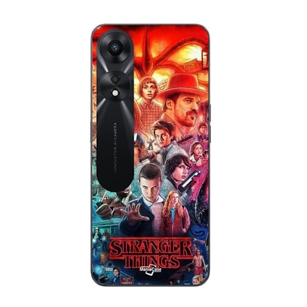 Coque för Oppo A78 5G Stranger Things serie säsong 4 Maniacase