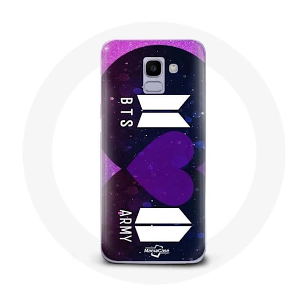 Skyddande fodral för Samsung Galaxy A6 2018 Bangtan Sonyeondan-logotyp BTS och ARMY-logotyp Jag lila dig
