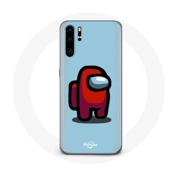 Cover til Huawei P30 Pro Among Us videospil Blå baggrund