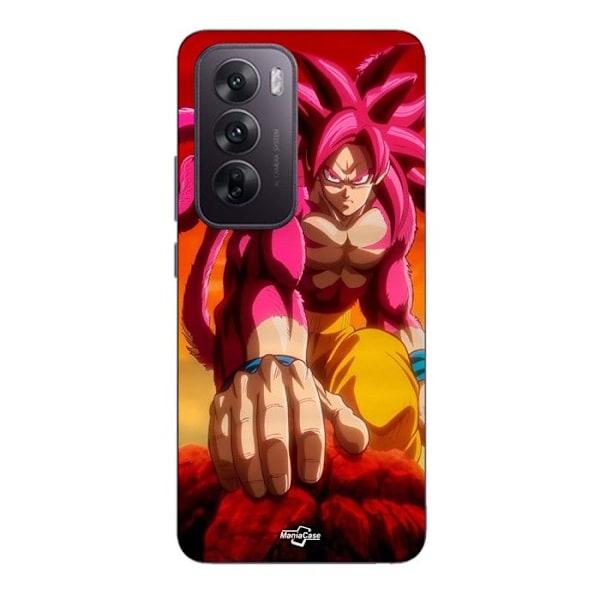 Coque för Oppo Reno 12 5g Dragon Ball Daima GOKU transformation SSJ4 Maniacase Svart