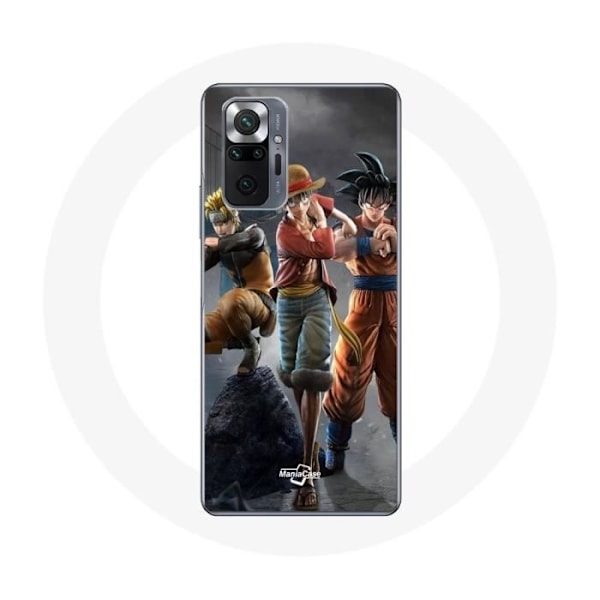 Coque för Xiaomi Redmi Note 10 Pro Sangoku naruto Luffy one piece Dragon Ball z 3D Anime manga
