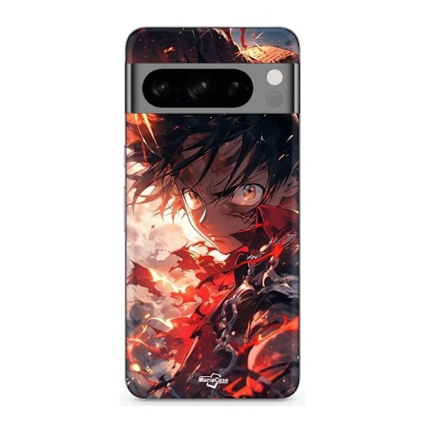 Skydd - MANIACASE - Google Pixel 8a Pro - Luffy arg - Silikon - Smidig Svart