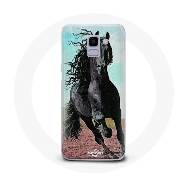 Coque - Samsung - Galaxy J6 2018 - Mjuk - Svart - Frisonhäst Svart