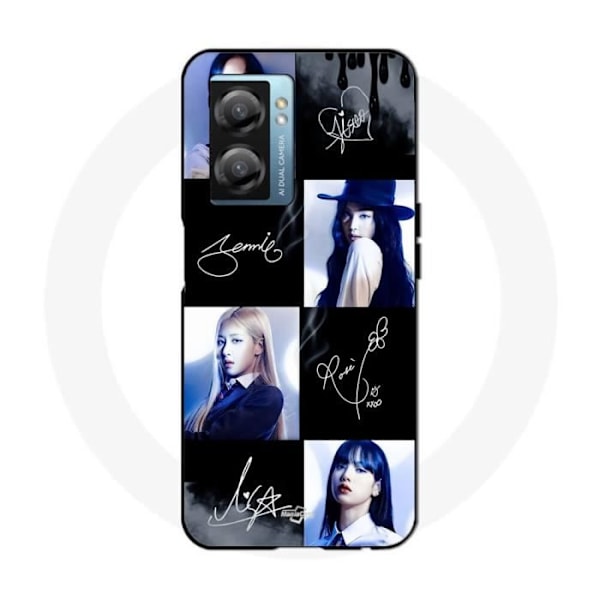Coque Maniacase för Oppo A77 5G blackpink signaturfoto