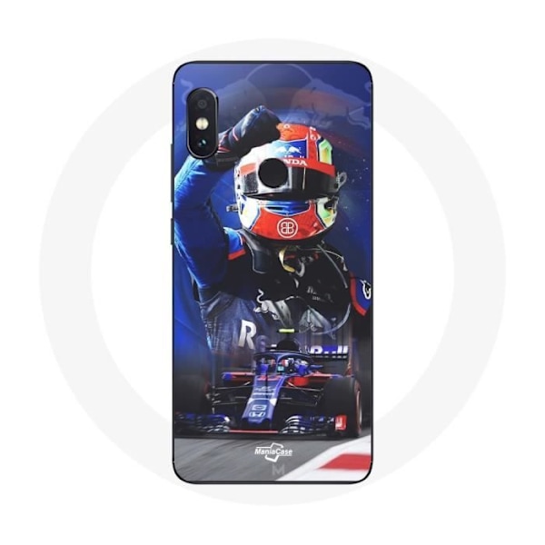 Coque för Xiaomi Redmi Note 5 AI Dual Camera Formule 1 Pierre Gasly F1-förare Röd Blå