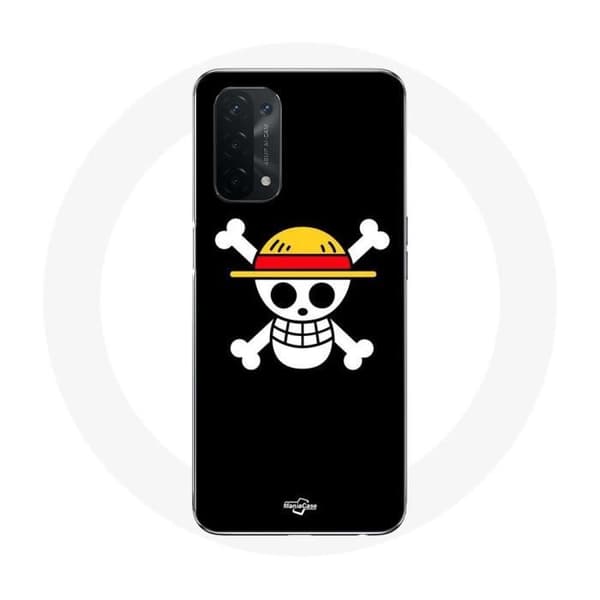 Coque - One Piece - Oppo A54 5G - Blød - Dødningehoved - Sort Svart