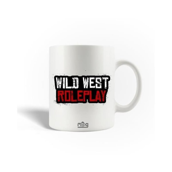 Mugg i keramik WILD WEST ROLEPLAY-logo