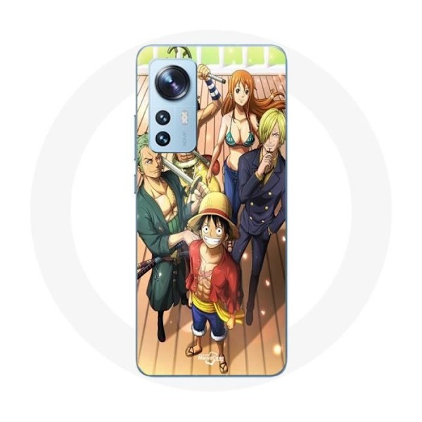 Coque för Xiaomi 12X One Piece Luffy Affiche Equipages Manga Anime