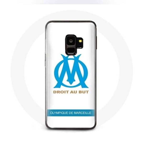 Coque för Samsung Galaxy S9 Plus Olympique de Marseille Logotyp Vit Bakgrund