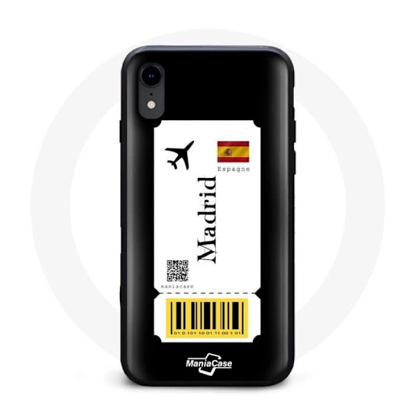 Coque iPhone XR - Flygbiljett - Svart - Mjuk - Unik design - Unisex