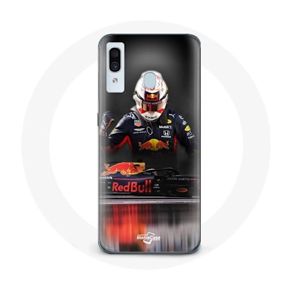 Coque för Samsung Galaxy A20 Formel 1 Max Verstappen F1-förare Red Bull RB15