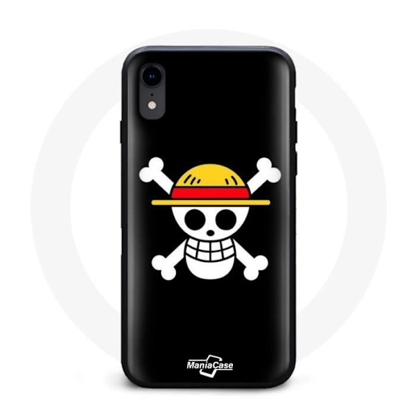 Coque - One Piece - Iphone XR - Blød - Sort - Luffy Mønster