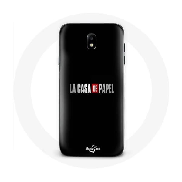 Coque - La casa de papel - Samsung Galaxy J3 2017 - Blød - Sort - Beskyttelse