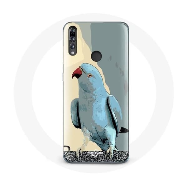 Cover - Huawei - P30 Lite - Blød - Parakitter Papegøjer - Blå Blå