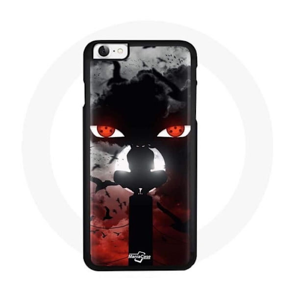 Coque Iphone 8 - Itachi Uchiwa - Anime - Mjuk - Unik design - Svart