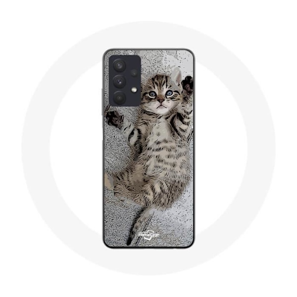 Coque Maniacase för Samsung Galaxy A32 4G Bengal katt sover