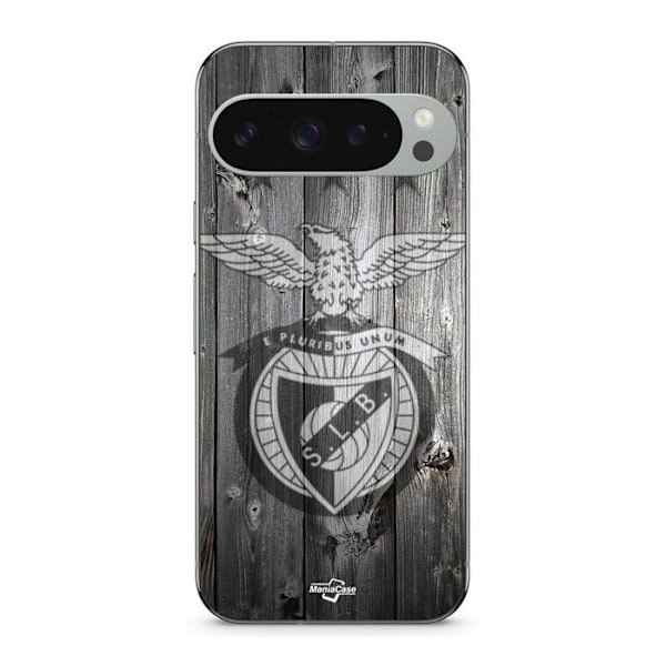 Skal - MANIACASE - Google Pixel 9 Pro - SLB BENFICA GRÅ BAKGRUND - Mjuk - Silikon Svart
