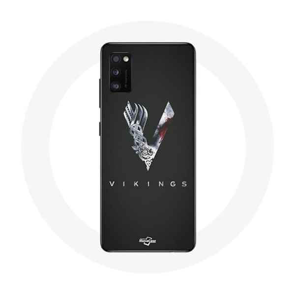 Coque för Samsung Galaxy S20 Vikings Serie Säsong 6 logotyp V Svärd Grå Bakgrund Svart