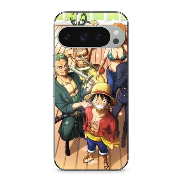 Skal för Google Pixel 9 Pro One piece manga anime svart
