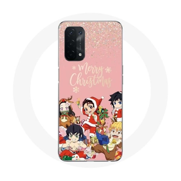 Coque - Maniacase - Oppo A74 5G - Demon Slayer God Jul - Flexibel - Svart