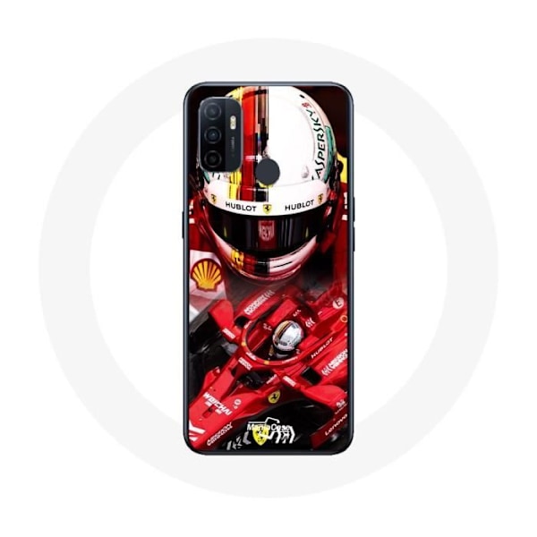 Coque Oppo A53 Formule 1 Sebastian Vettel F1 Röd