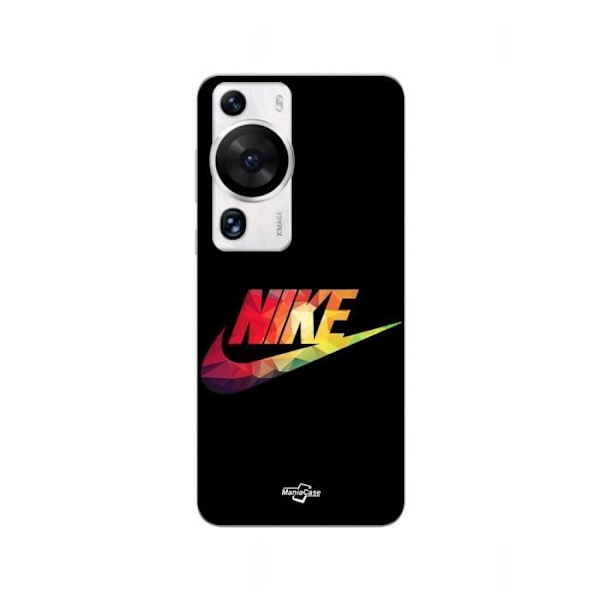 Coque Huawei P60 Pro nike-logotyp färgglad framsida svart Maniacase