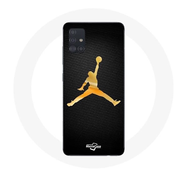 Coque för Samsung Galaxy A71 Air michael jordan logotyp gul