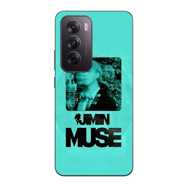 Telefonfodral - Maniacase - Oppo Reno 12 5G - Silikon - Mjuk - BTS Jimin Svart