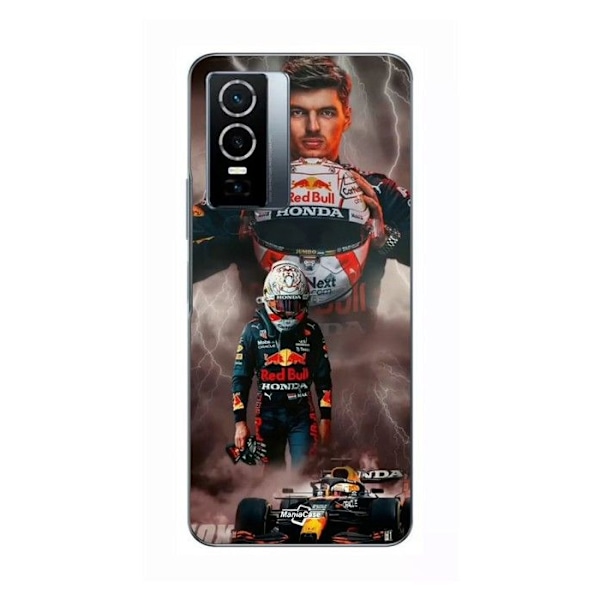 Coque För Vivo Y76 5G verstappen blixt Formel 1 Huvudskydd F1 Maniacase SVART