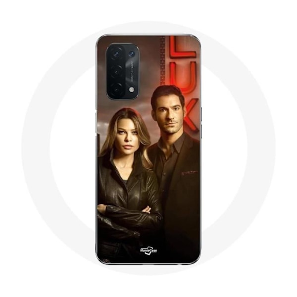 Coque - Oppo - A54 5G - Mjuk - Svart - Chloe Decker och Lucifer Morningstar