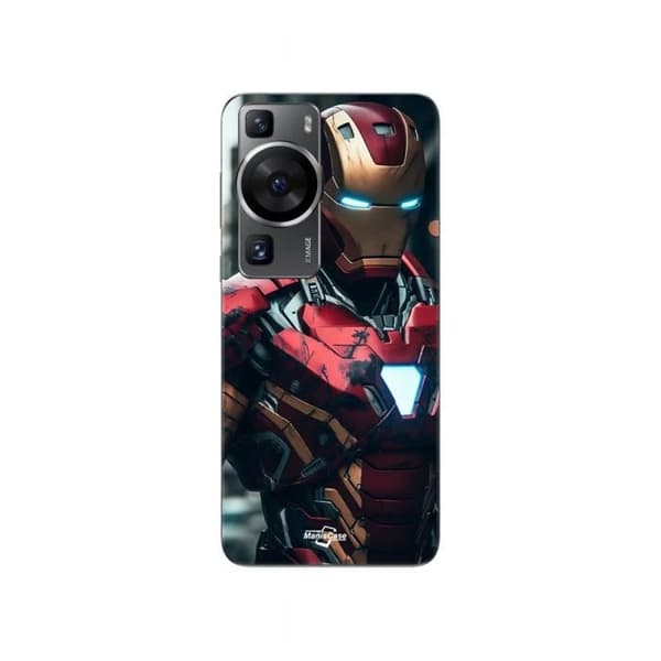 Coque - MANIACASE - Huawei P60 - Iron Man kamp - Blød - Sort