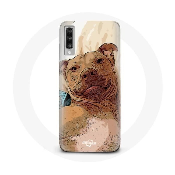 Coque för Samsung Galaxy A70 American Pit Bull Terrier Brun