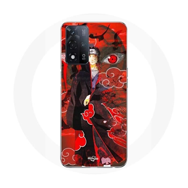 Coque Maniacase för Oppo A93s 5G Demon Slayer Kimetsu no Yaiba Itachi Uchiha röd framsida
