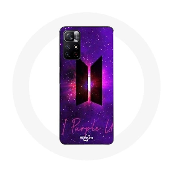 Coque för Xiaomi Redmi Note 11s 5G Bangtan Sonyeondan Logo BTS Koncept Lila