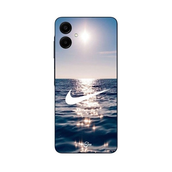 Telefonfodral - Maniacase - Samsung Galaxy A06 - Silikon - Flexibelt - Nike-logga vit hav sol Svart