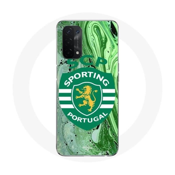 Coque Oppo A54 5G scp Sporting Portugal grön bakgrund