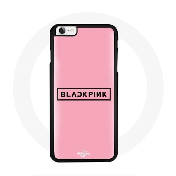 Coque för Iphone 5 Blackpink K-pop grupp logotyp rosa bakgrund