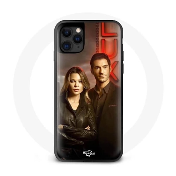 Coque - maniacase - Iphone 11 Pro Max - Svart - Mjuk - Lucifer Morningstar Chloe Decker Svart