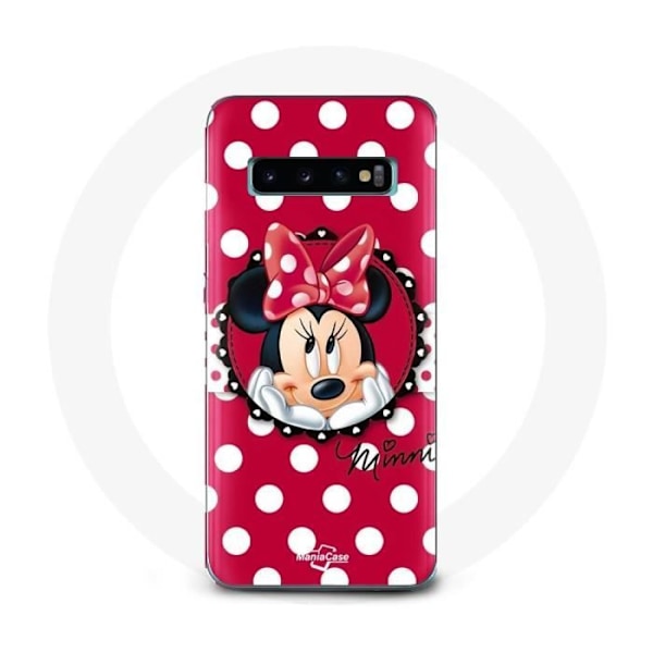 Coque för Samsung Galaxy S10 Plus Minnie Mouse Tecknad Röd