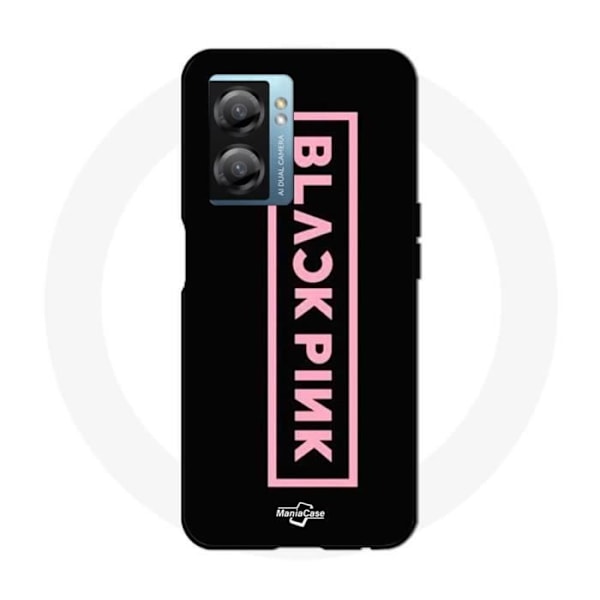 Coque Oppo A77 5G Blackpink VIP-biljetter Blackpink-logotyp Front svart