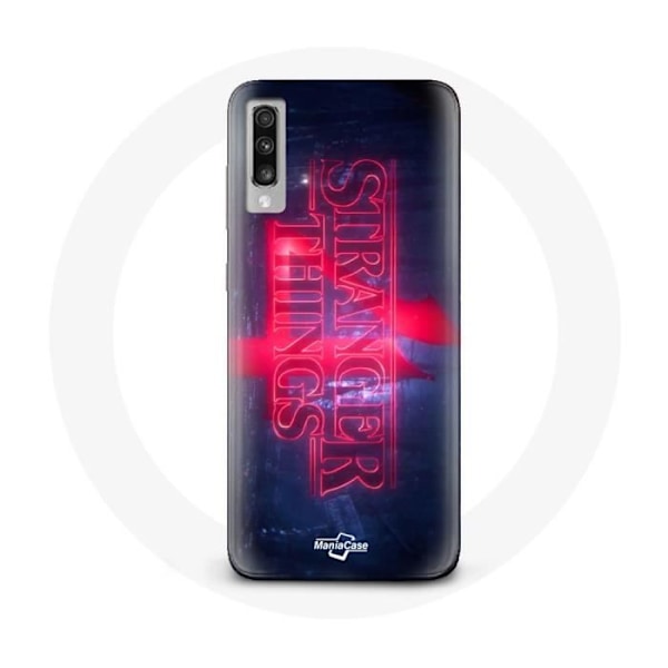 Coque för Samsung Galaxy A70 Stranger Things Logotyp Transparent Säsong 4 Trailer 2022