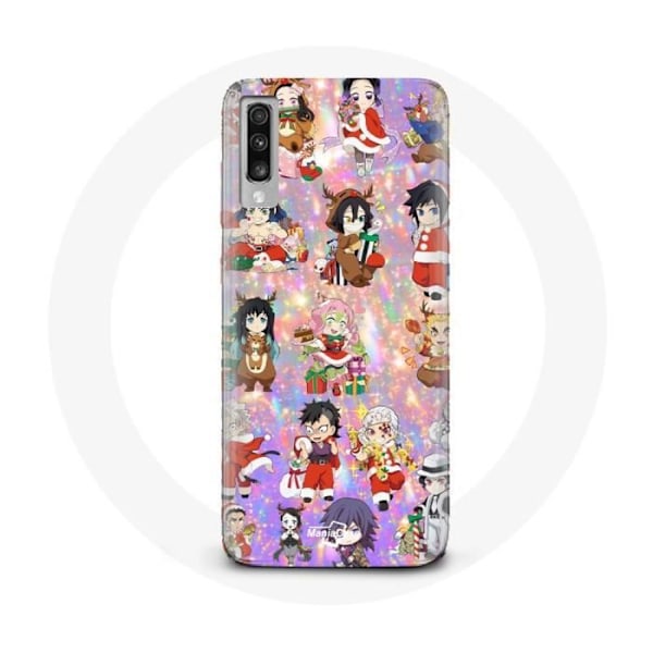 Coque för Samsung Galaxy A70 Demon Slayer God Jul visar julklappen