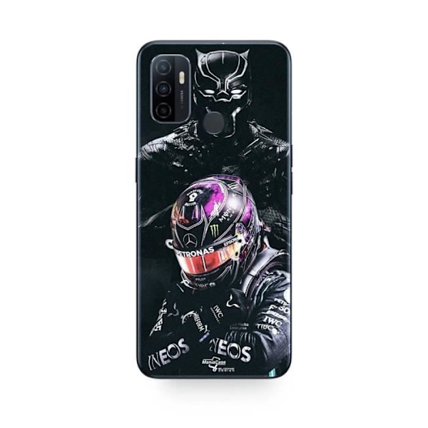 Coque Oppo A32 Lewis Hamilton Black Panther Maniacase