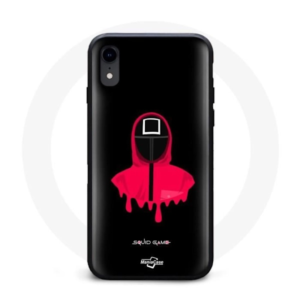 Coque Iphone XR Squid Game ansikte fyrkantig