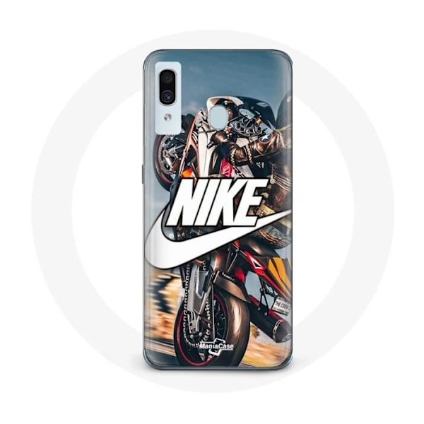 Coque - Maniacase - Samsung Galaxy A20 - Nike-logotyp - Silikon - Mjuk svart