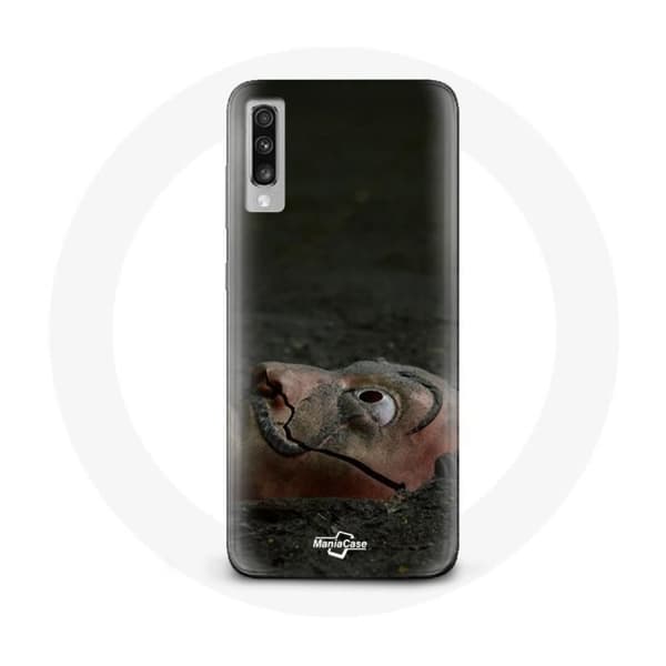 Coque - La casa de papel - Samsung Galaxy A70 - Blød - Sort - Dali-maske