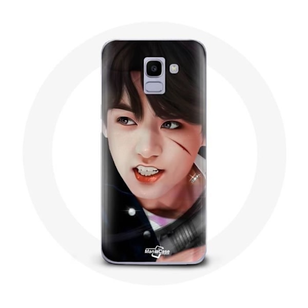 Coque för Samsung Galaxy A8 2018 BTS Bangtan Sonyeondan Jungkook Fanart